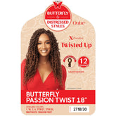 Outre X-Pression Twisted Up Pre-Looped Crochet Braids  - BUTTERFLY PASSION TWIST 18"